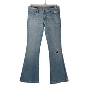 Citizens of Humanity Ingrid #002 28 x 31 Low-Waist Flare Light Wash Distressed